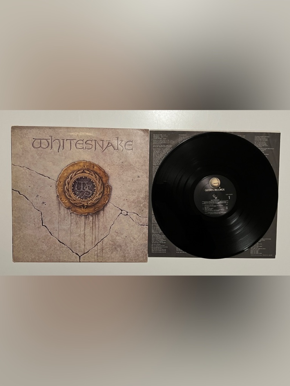 Whitesnake Self-Titled LP 1987 Geffen Records GHS-24099 DMM Δ15649 Strong VG+